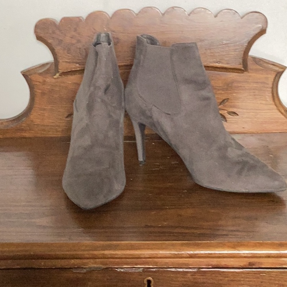 Slip on ankle bootie